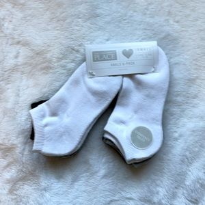 Ankle Socks for Girls (6 pack) - size Small (11-13)